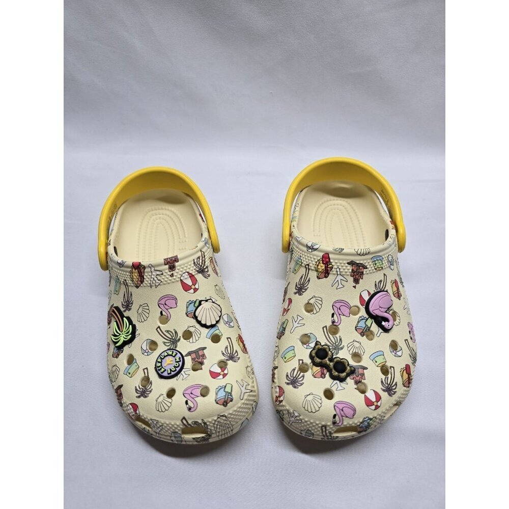 KIDS CROCS Spring Break Printed CLASSIC CLOG Size JR 2